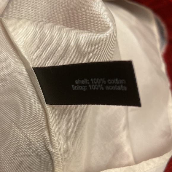 The Limited Red Poppy Flower Print Pattern Zip Closure 100% Cotton Skirt. - Picture 5 of 6